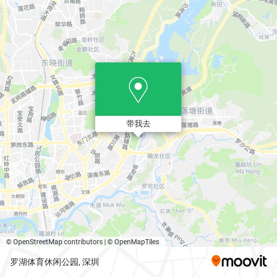 罗湖体育休闲公园地图