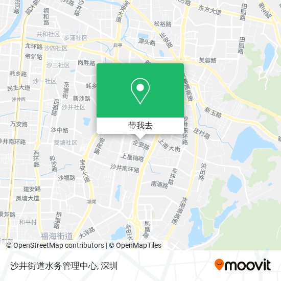 沙井街道水务管理中心地图