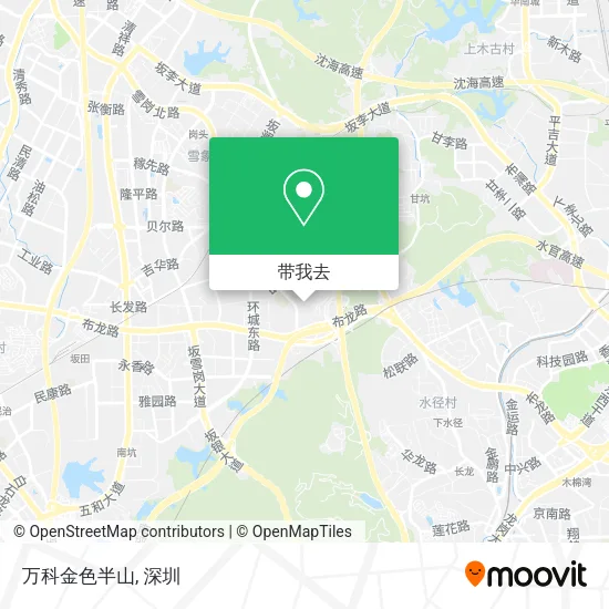 万科金色半山地图
