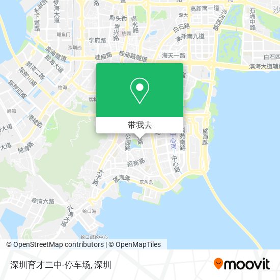 深圳育才二中-停车场地图