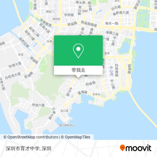 深圳市育才中学地图