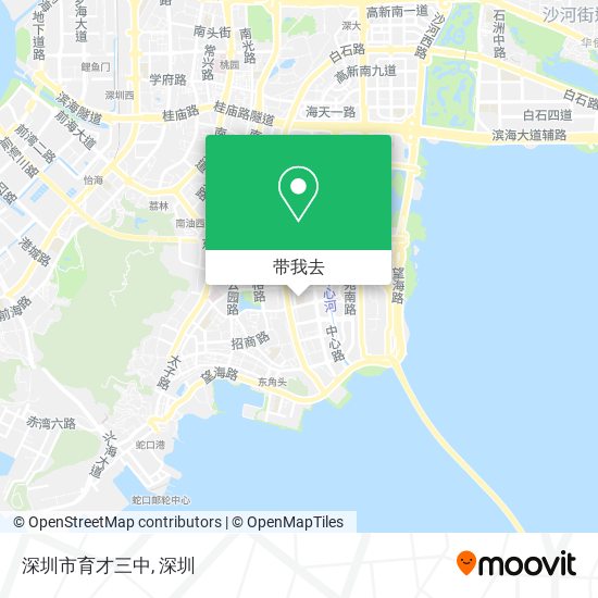 深圳市育才三中地图