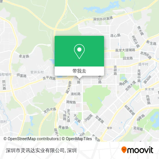 深圳市灵讯达实业有限公司地图