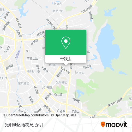 光明新区地税局地图