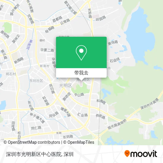 深圳市光明新区中心医院地图