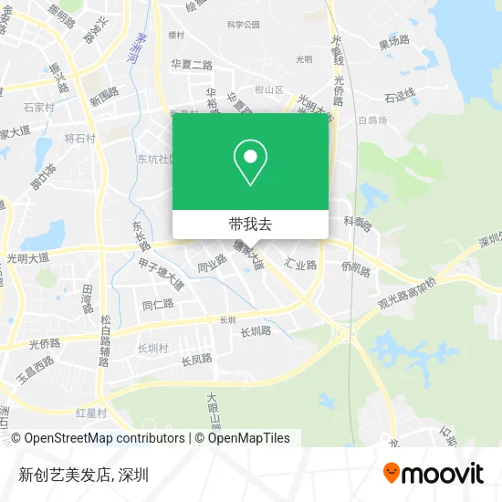 新创艺美发店地图