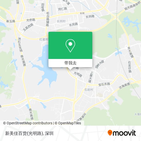 新美佳百货(光明路)地图