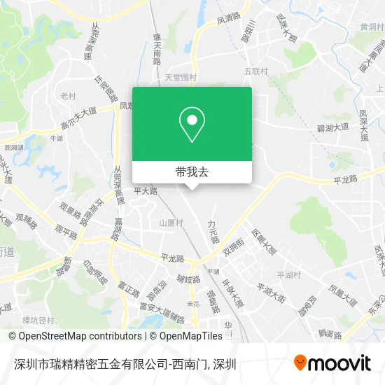 深圳市瑞精精密五金有限公司-西南门地图