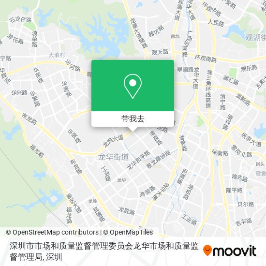 深圳市市场和质量监督管理委员会龙华市场和质量监督管理局地图