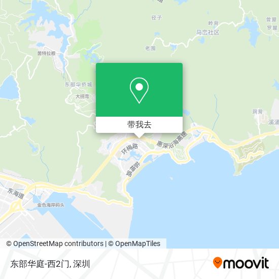 东部华庭-西2门地图