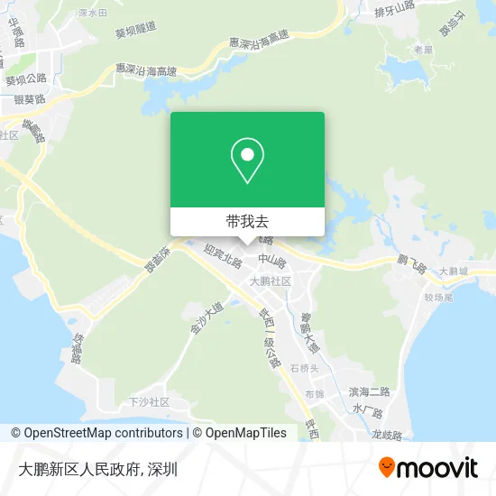 大鹏新区人民政府地图