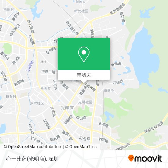 心一比萨(光明店)地图
