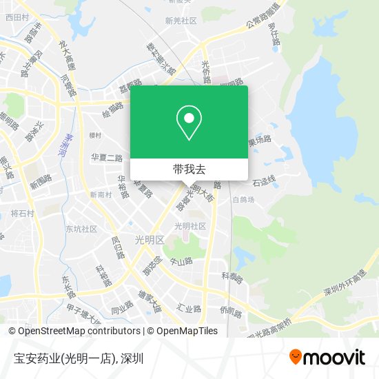 宝安药业(光明一店)地图