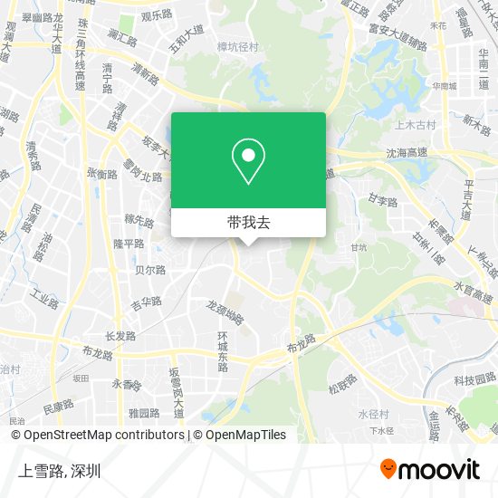 上雪路地图