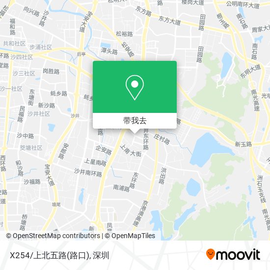 X254/上北五路(路口)地图