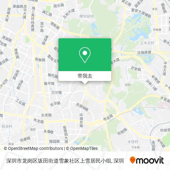 深圳市龙岗区坂田街道雪象社区上雪居民小组地图