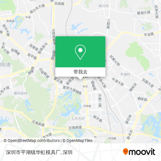 深圳市平湖镇华虹模具厂地图