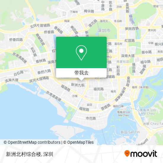 新洲北村综合楼地图