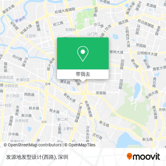 发源地发型设计(西路)地图