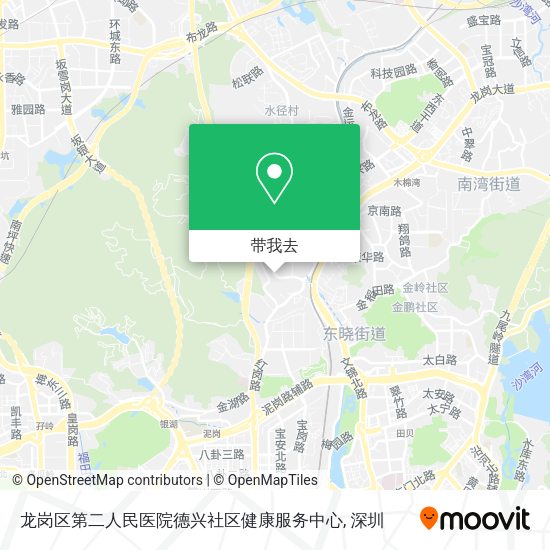 龙岗区第二人民医院德兴社区健康服务中心地图