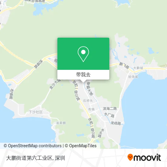 大鹏街道第六工业区地图