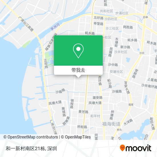 和一新村南区21栋地图