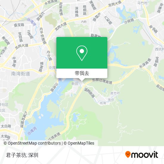 君子茶坊地图