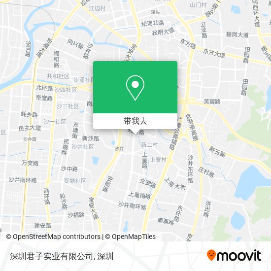 深圳君子实业有限公司地图