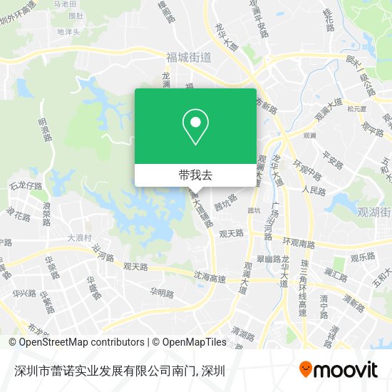 深圳市蕾诺实业发展有限公司南门地图