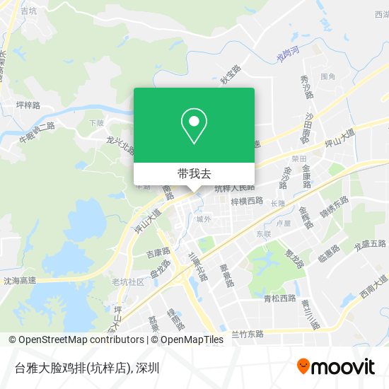 台雅大脸鸡排(坑梓店)地图