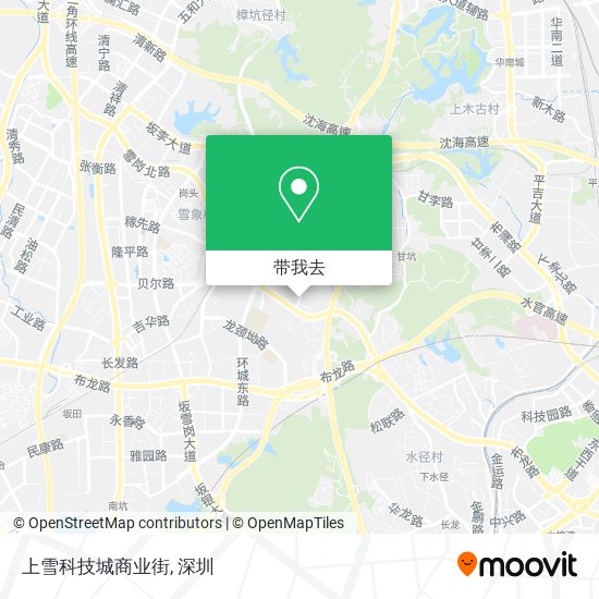 上雪科技城商业街地图