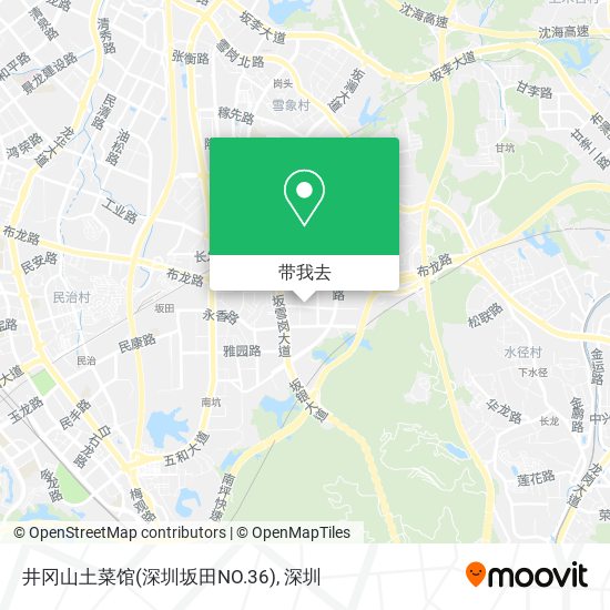 井冈山土菜馆(深圳坂田NO.36)地图