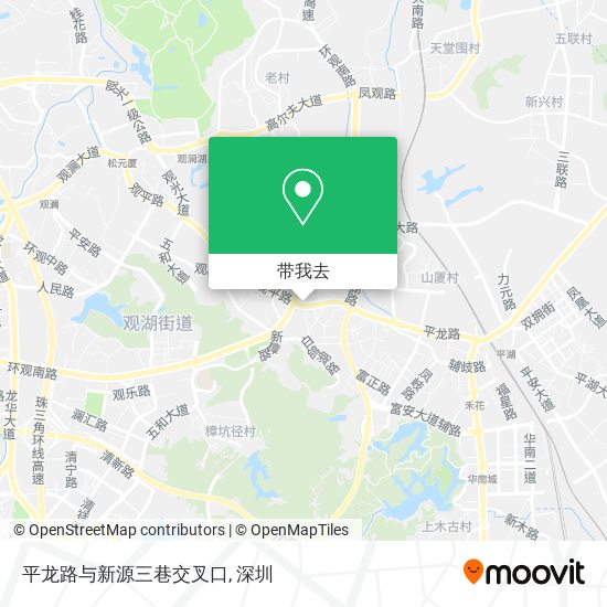平龙路与新源三巷交叉口地图
