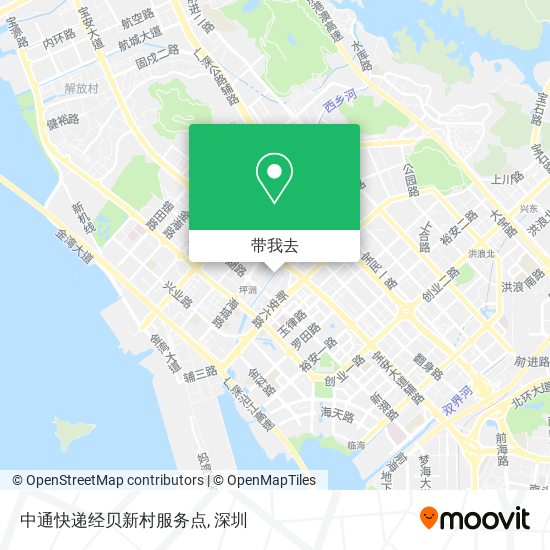 中通快递经贝新村服务点地图