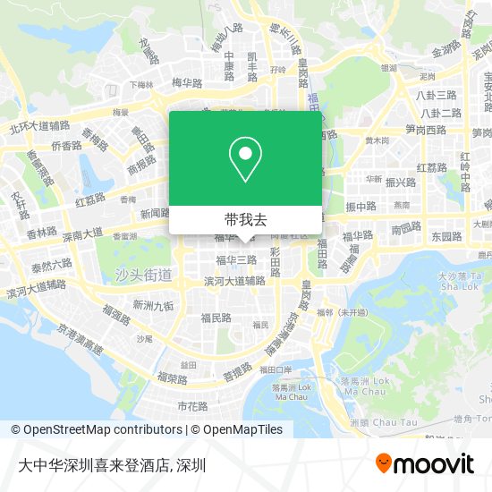 大中华深圳喜来登酒店地图
