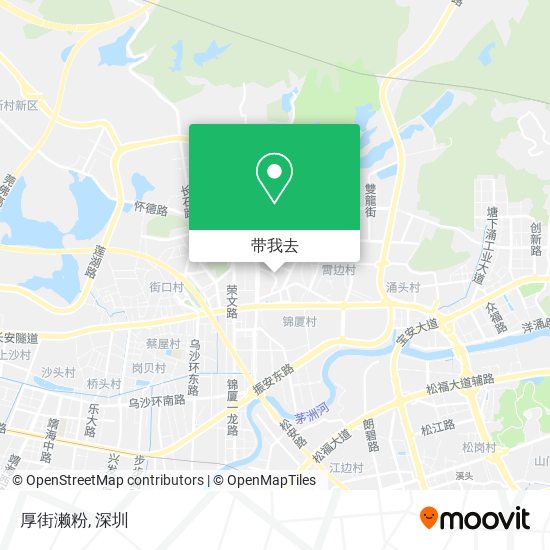 厚街濑粉地图