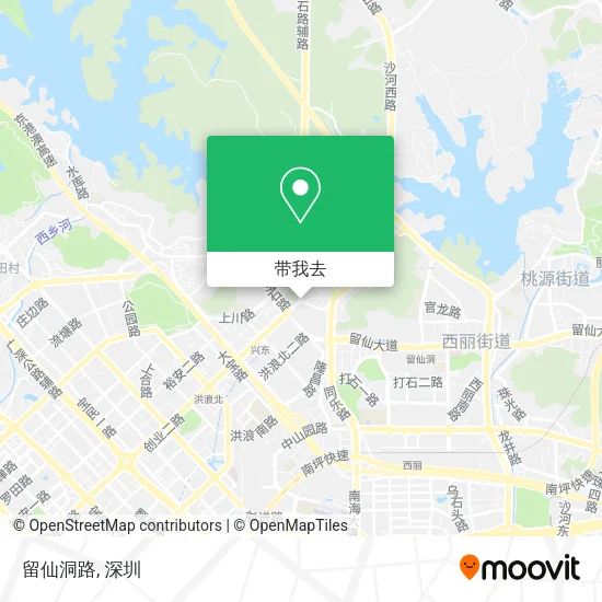 留仙洞路地图