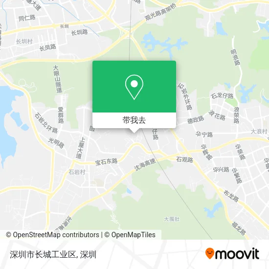 深圳市长城工业区地图