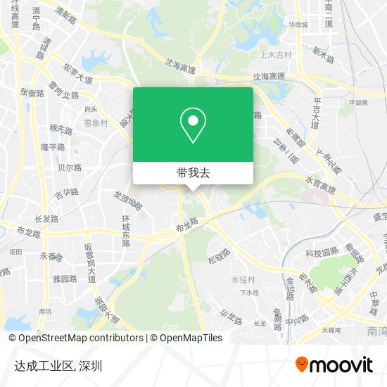 达成工业区地图