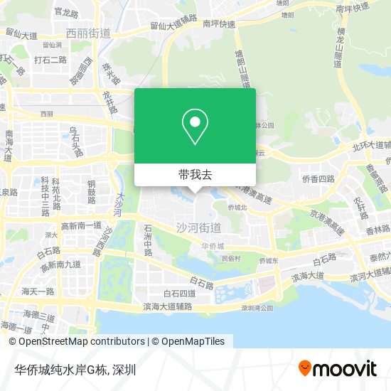 华侨城纯水岸G栋地图