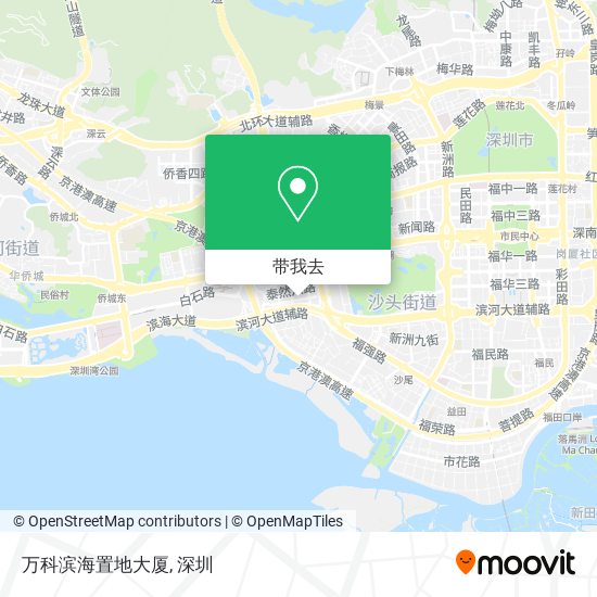 万科滨海置地大厦地图