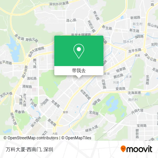 万科大厦-西南门地图