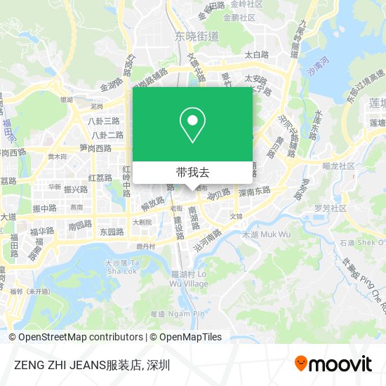 ZENG ZHI JEANS服装店地图