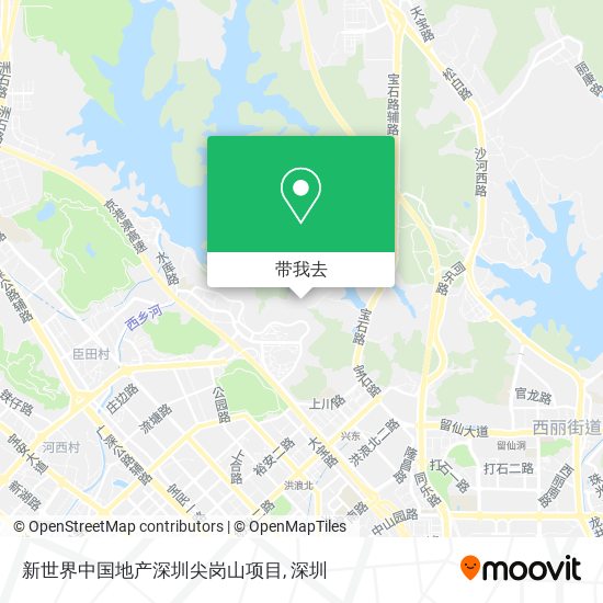 新世界中国地产深圳尖岗山项目地图
