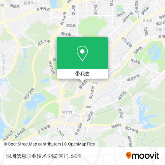 深圳信息职业技术学院-南门地图