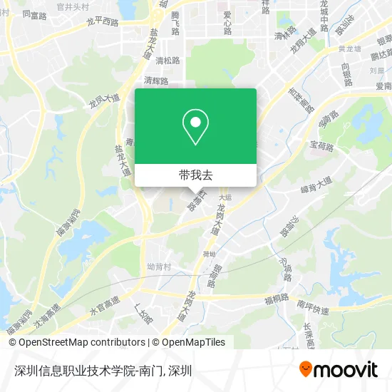 深圳信息职业技术学院-南门地图