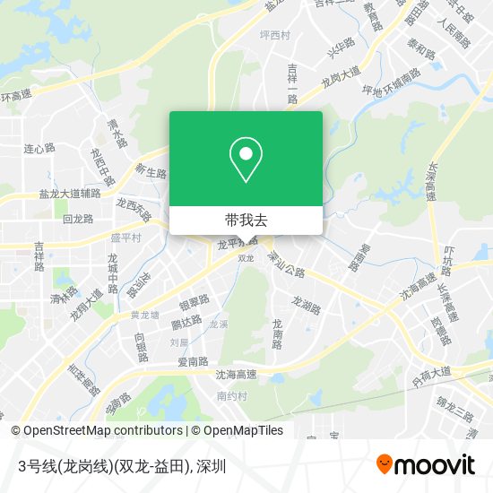 3号线(龙岗线)(双龙-益田)地图