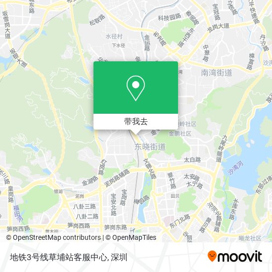 地铁3号线草埔站客服中心地图