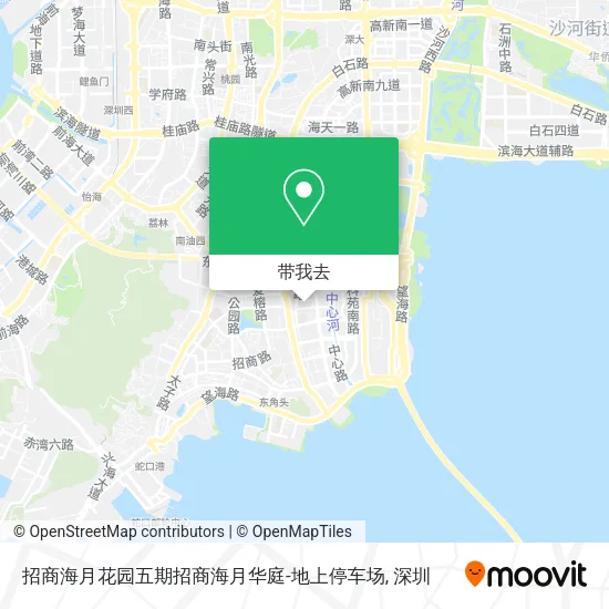 招商海月花园五期招商海月华庭-地上停车场地图