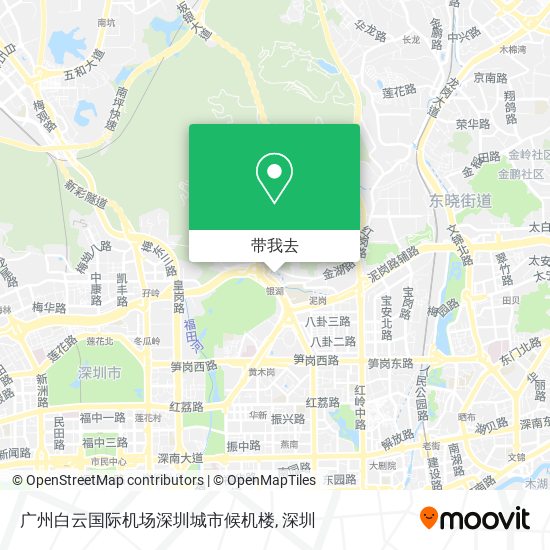 广州白云国际机场深圳城市候机楼地图